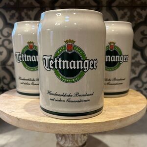 Tettnanger Beer Steins- From Germany- Set of 3- EUC